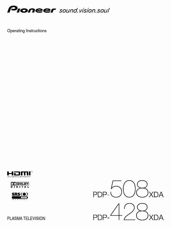 Pioneer Flat Panel Television PDP-508XDA-page_pdf
